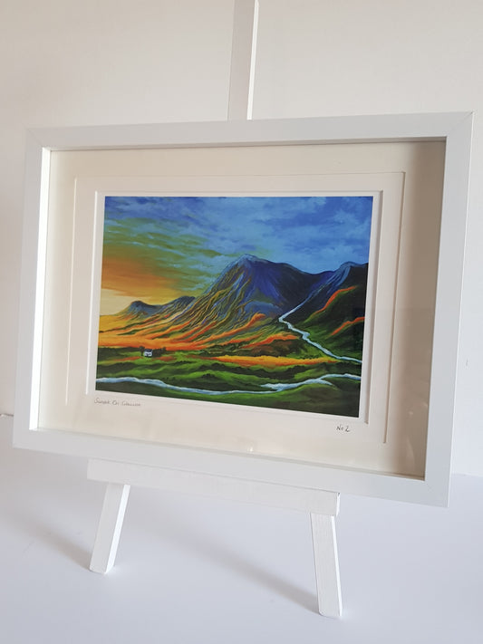 Sunrise On Glencoe Print