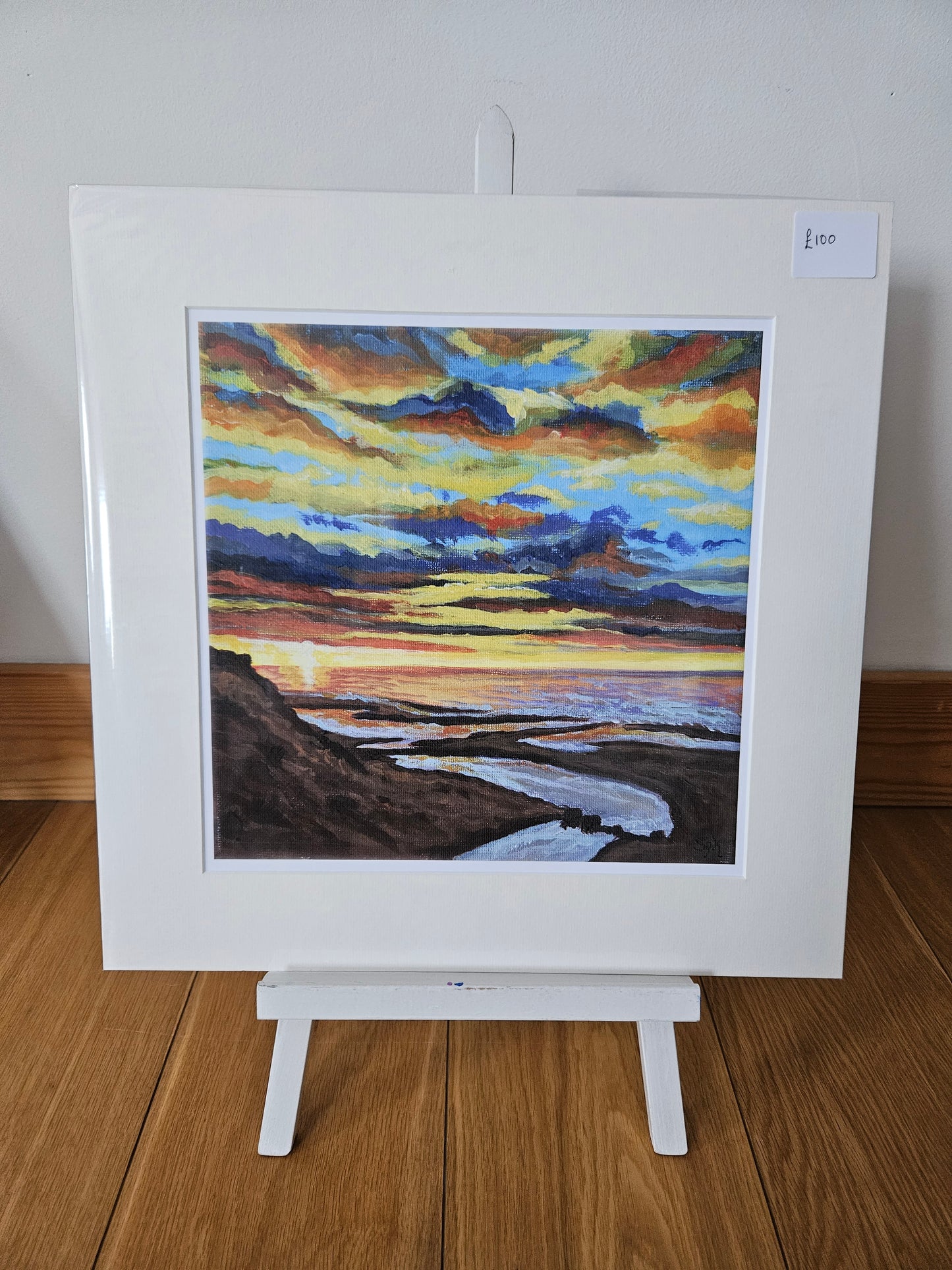 Balmedie Beach Burn Print