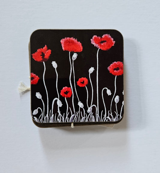 Poppies Set of 4 Coasters