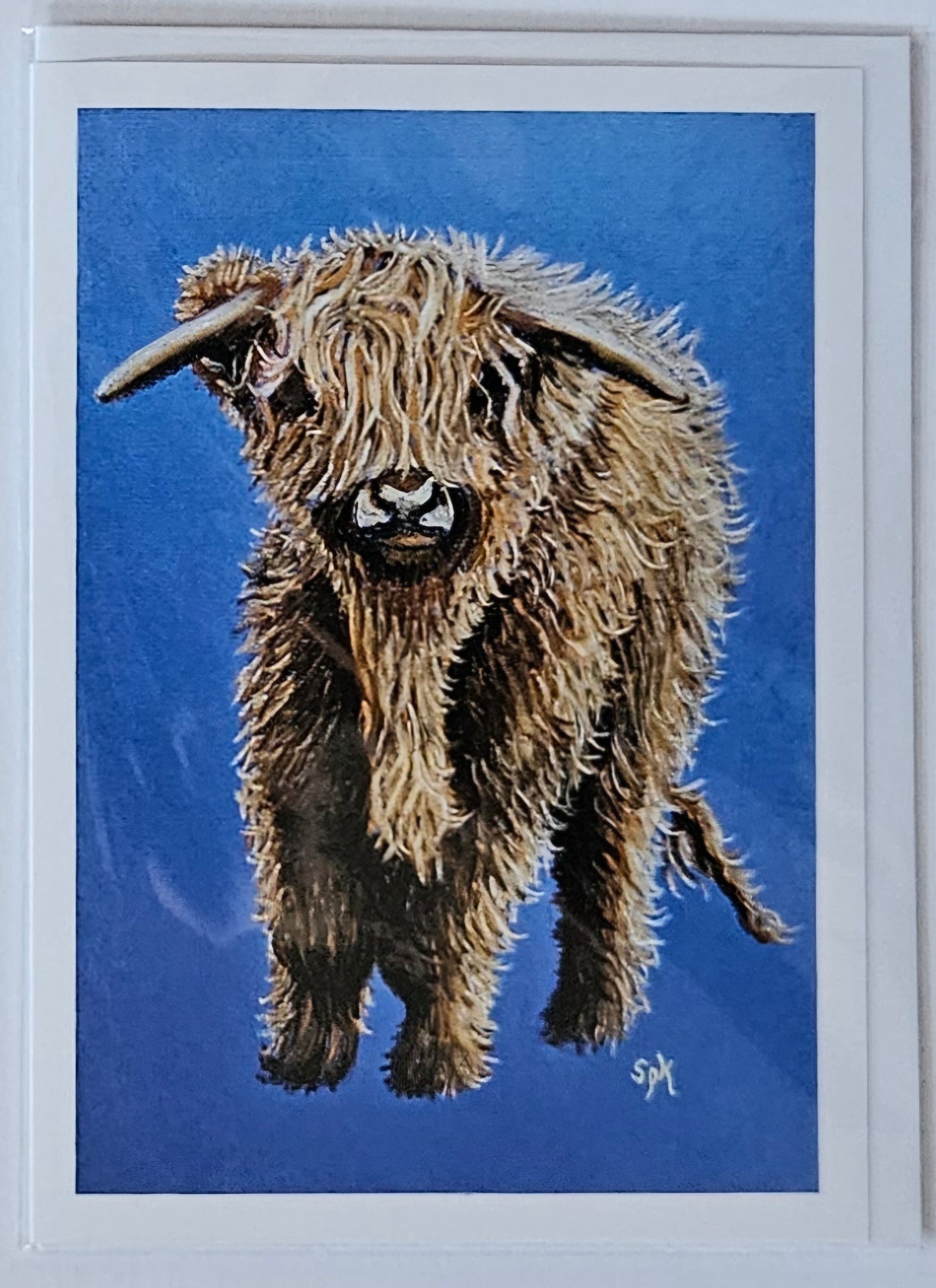 Highland Cow Stan Card