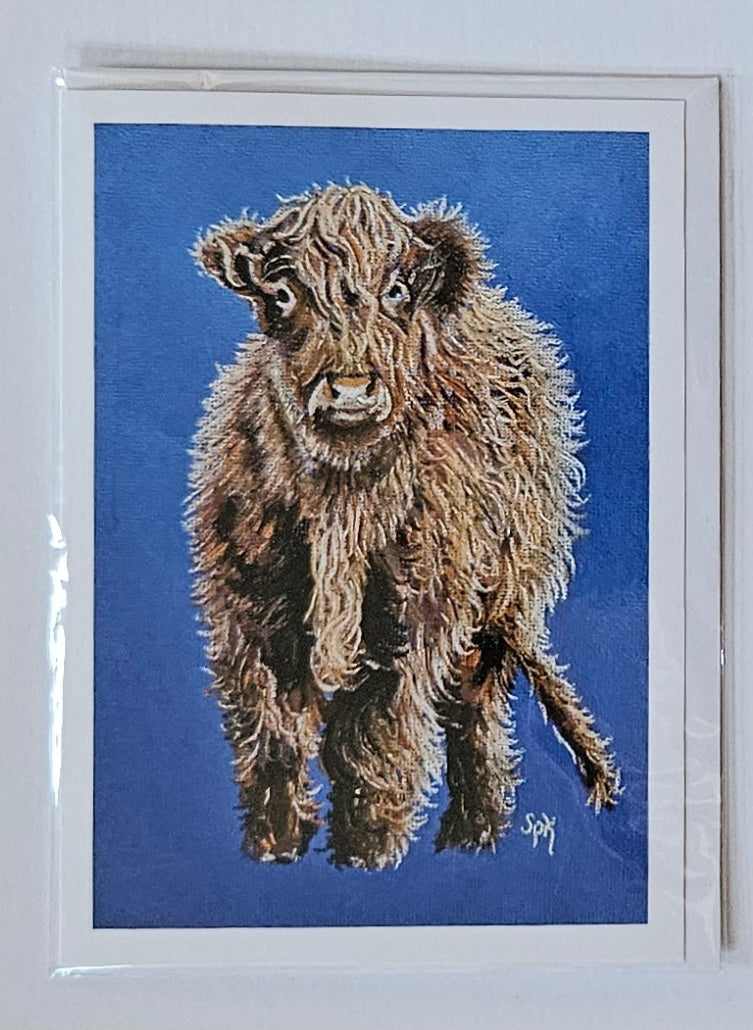 Highland Cow Archie Card