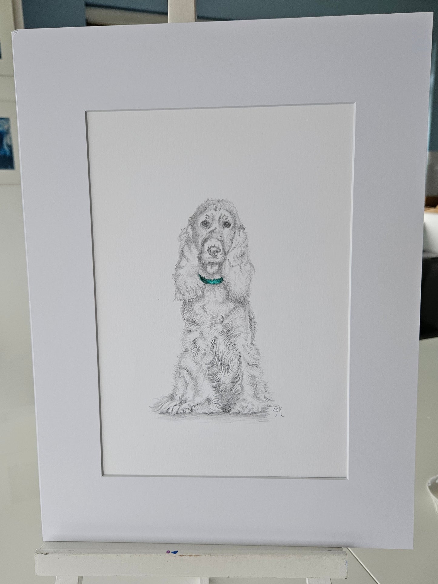 Original Drawing Spaniel